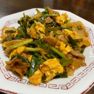1465412料理経験3年生の作ってみた!投稿(楽々５分で！最高に美味しい☆ニラ玉豚キムチ)