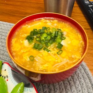 akiの作ってみた!投稿(３分で作れる☆『コーンと卵のとろみ中華スープ』)