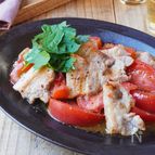 10分！夏のスタミナ飯＼豚肉とトマトのにんにく塩炒め／