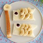 【こどもの日ごはん】1歳頃～こいのぼりのオープンばななサンド