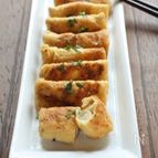 桃モッツァレラの油揚げ焼き