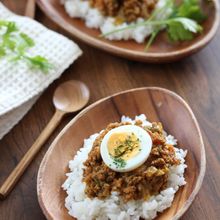 簡単スピードメニュー　レンジで作るキーマカレー