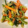 かなっちの作ってみた!投稿(お弁当にも◎【小松菜とにんじんのごま味噌炒め】ワンパンで簡単)