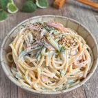 レンジで簡単♩我が家のスパサラ