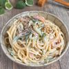 レンジで簡単♩我が家のスパサラ