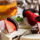 【いちごオレオレアチーズケーキ】バレンタインにも♡