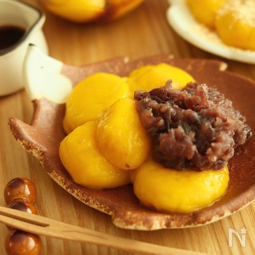 3つの味で子どもと楽しむ【かぼちゃ白玉】