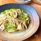 早い安いうまい！もやしとちくわのガリバタ炒め