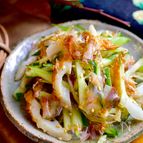 ＼パパっと一品／加熱なし3分【ちくわと胡瓜の胡麻醤油あえ】
