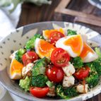 美肌にも！ブロッコリーとトマトの味玉サラダ