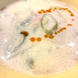 1032950の作ってみた!投稿(旨味たっぷり！ベーコンと大根の豆乳みそスープ)