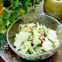 梨と白菜の簡単シャキシャキサラダ