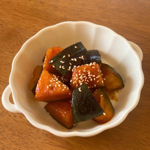 みわの作ってみた!投稿(揚げずに簡単！【大学かぼちゃ】)
