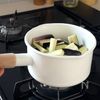 【ナスのねぎみそスープ】厚揚げでボリューム満点！の工程2