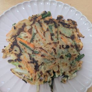 ゆいの作ってみた!投稿(【幼児〜大人まで◎】カリもち！野菜チヂミ)