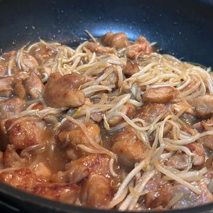 あめお姉さん！の作ってみた!投稿(【鶏肉ともやしの甘酢炒め】もやしシャキッ♬︎ボリュームおかず)