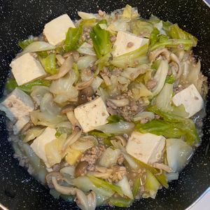 おかか昆布🍙の作ってみた!投稿(味付け簡単！【白菜と厚揚げの和風そぼろ煮】あんたっぷり♡)