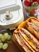 時短♡簡単♡冷めても美味し♡お好み焼き風ホットサンド♡