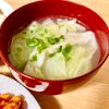 りぃママの作ってみた!投稿(【食べるスープ】簡単！キャベツとぎょうざの生姜スープ)