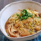 豆もやしと油揚げのサッと煮