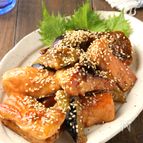 簡単コク旨♪鮭となすの照りマヨ焼き