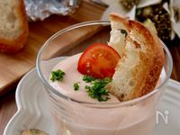 5分で完成＊お豆腐でサーモンクリームディップ
