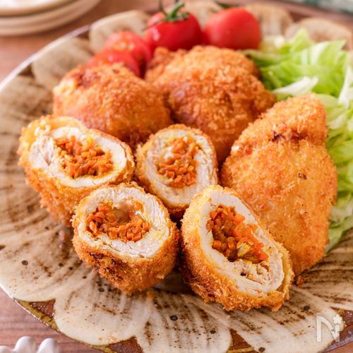 【カレー香るにんじんとチーズのささみカツ】香りと食感が◎