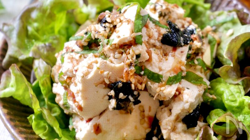 簡単なのに美味しすぎ 和風お豆腐サラダ By Rinaty りなてぃ レシピサイト Nadia ナディア プロの料理家のおいしいレシピ