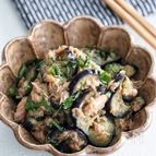 お弁当におすすめ！冷めても美味しい【茄子とツナの大葉あえ】