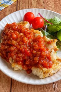 お店の味♡【ガーリックトマトのオニオンソースチキン】
