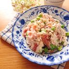 ヘルシー・めちゃウマ♡生ハムと枝豆入り生おからのサラダ