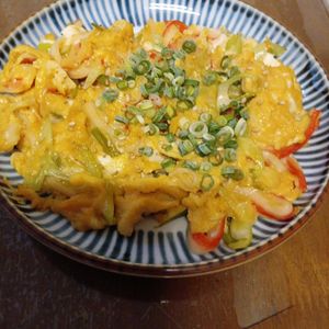 907307の作ってみた!投稿(【ふわとろ海鮮たまご】簡単すぎる節約絶品中華)