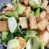 【作り置きレシピ】厚揚げと青梗菜のにんにく生姜味噌炒めの工程3