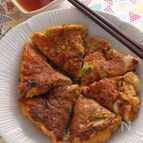 後引くうまさ！納豆キムチーズのもっちり焼き。