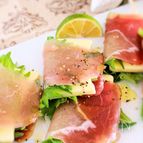 3分おつまみ、生ハムチーズのわさび風味
