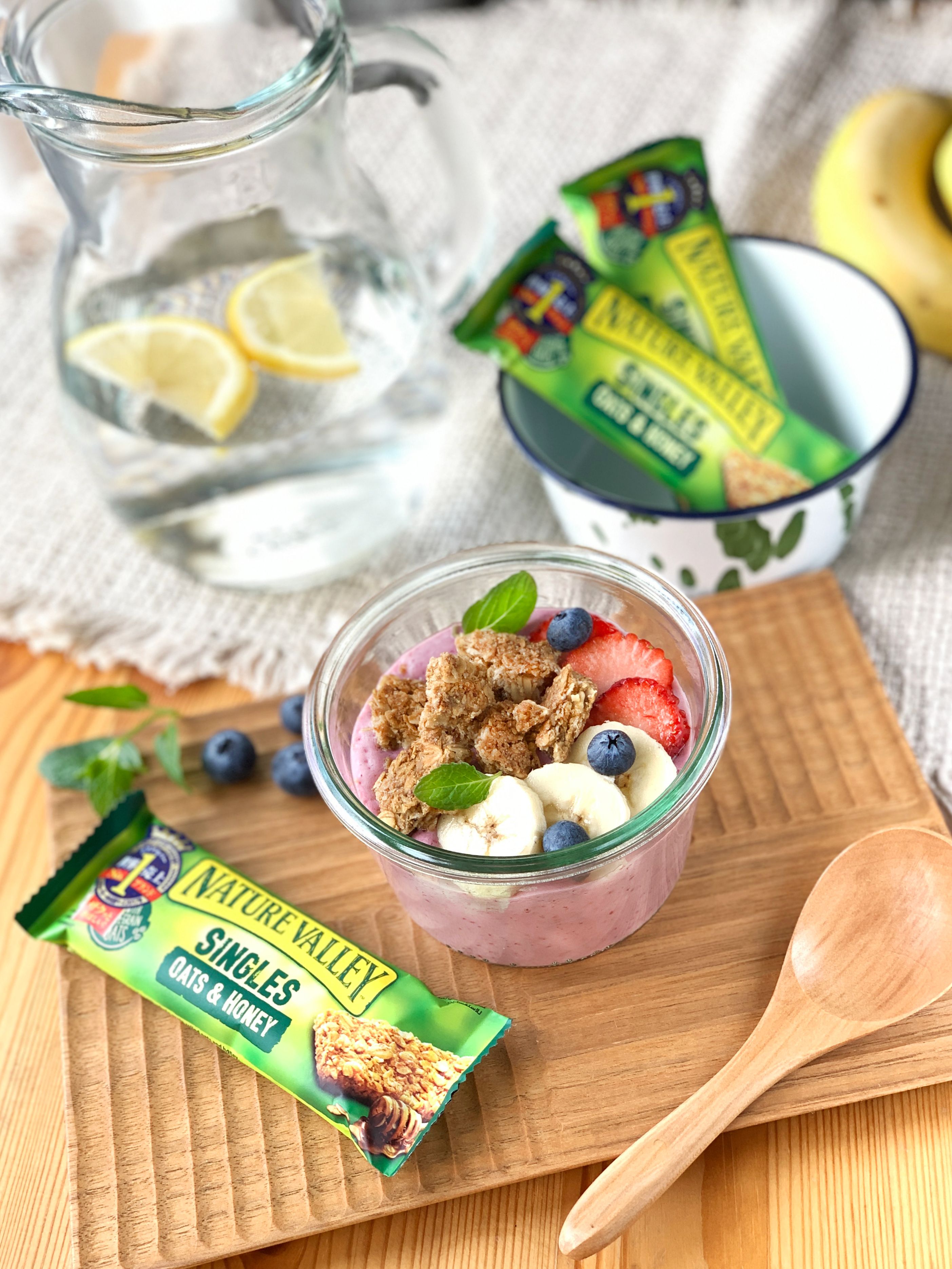 亜麻仁ブルーベリースムージーボウルのレシピ