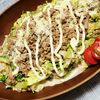 ヴェルの作ってみた!投稿(レンジで!メンチカツの中だけサラダ!食べ応え抜群!)