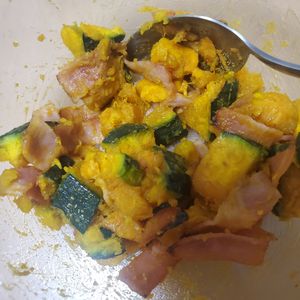yooooの作ってみた!投稿(マヨ不使用！【スパイシーデリ風かぼちゃサラダ】)