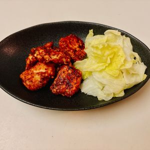 りんの作ってみた!投稿(鶏むね肉のノンフライ唐揚げハニーマスタード)