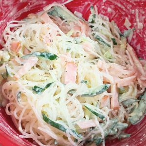 milkの作ってみた!投稿(濃厚チーズの春雨サラダ【作り置き】)
