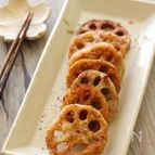 れんこんのカリカリバターしょうゆ炒め