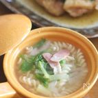 別茹でしない！簡単マカロニスープ