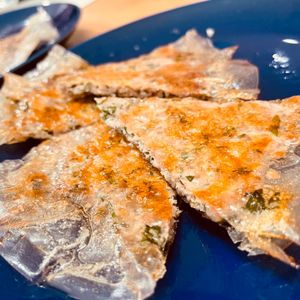 ちひろの作ってみた!投稿(もどす手間なし簡単♡ライスペーパーで鶏ひき肉と大葉の挟み焼き)