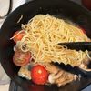 鶏むね肉とトマトの彩りパスタの工程5