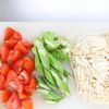 レンジで2分半【オクラとトマトとえのきの中華サラダ】腸活にもの工程1
