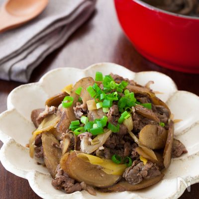 牛ねぎごぼうのしぐれ煮