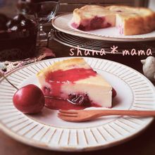 冷して美味しい♪チェリーのヨーグルトケーキ♪