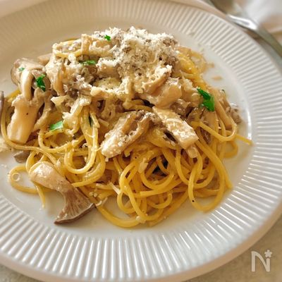 きのこたっぷり♪クリームパスタ
