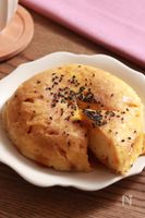 レンチン2分半!米粉のおさつ蒸しパン〜あまじょっぱダレがけ〜