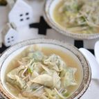 リメイク♪きのこのヘルシー餃子スープ